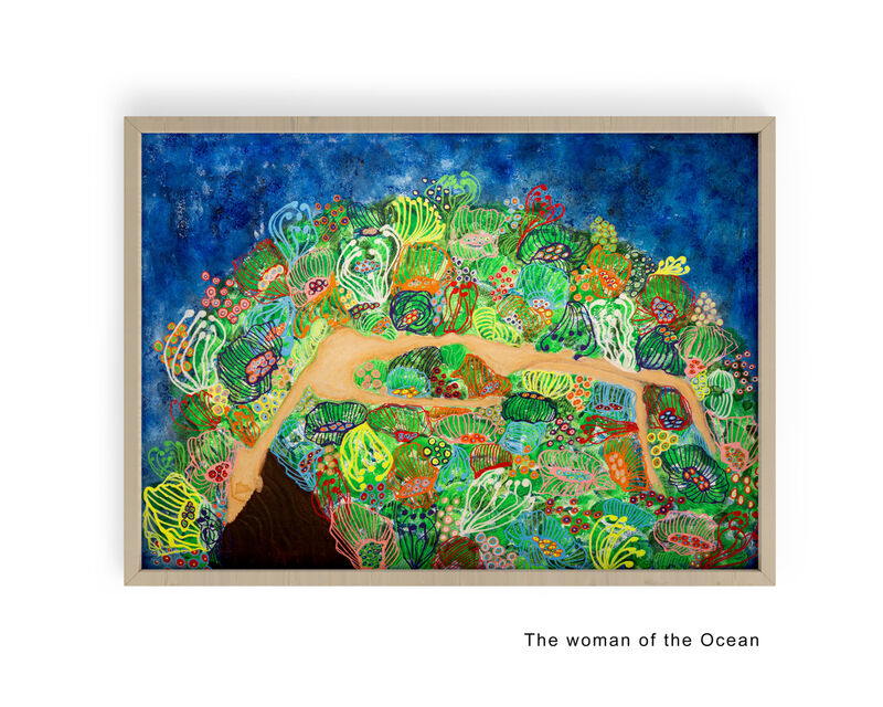 The woman of the ocean - a Paintings by ApoloniArtjack